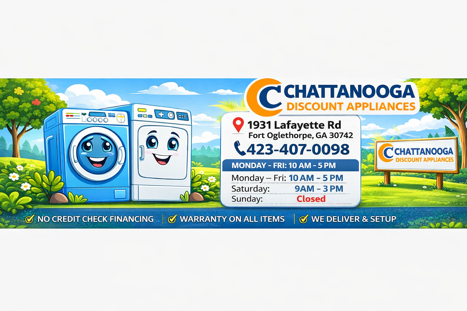 Chattanooga Discount Appliances showroom